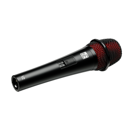 Microfono dinamico economico per uso live con switch on/off, inclusoi cavo XLR - TS (1/4’’) da 5 mt