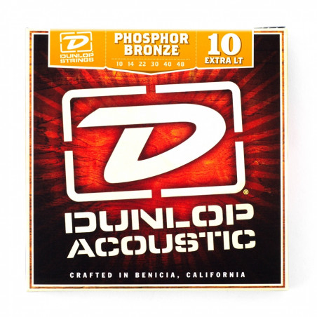 DUNLOP DAP1048 Acoustic Phosphor Bronze, Extra Light Set/6
