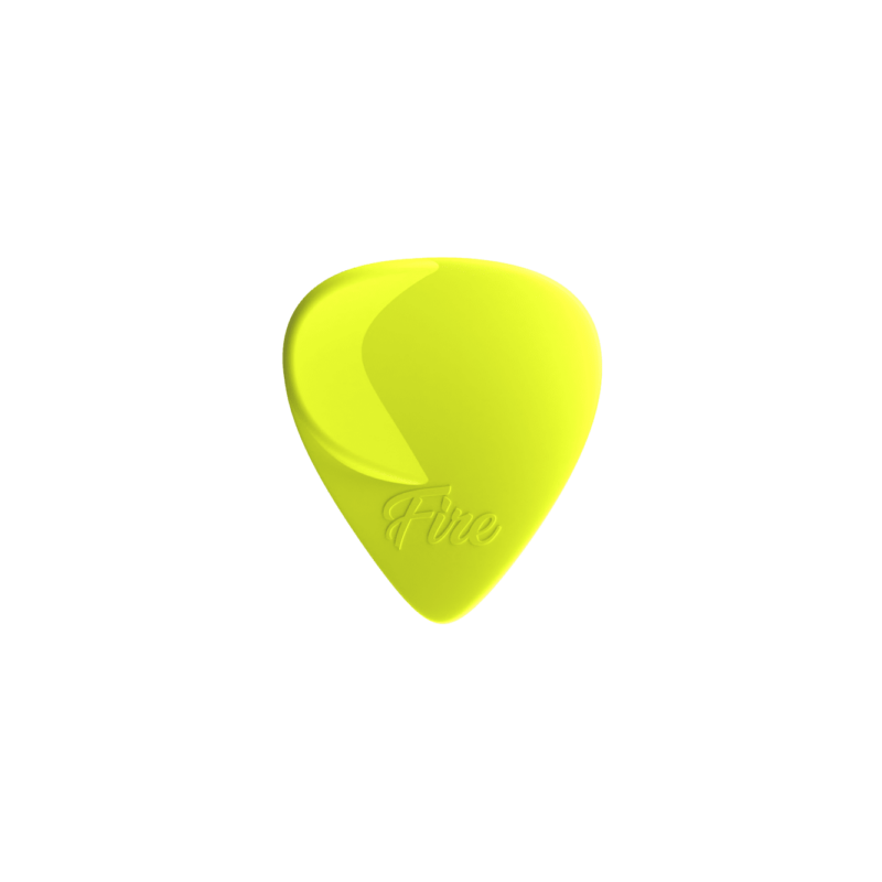 PLICK THE PICK "FIRE" CELLULOIDE GIALLO ZOLFO