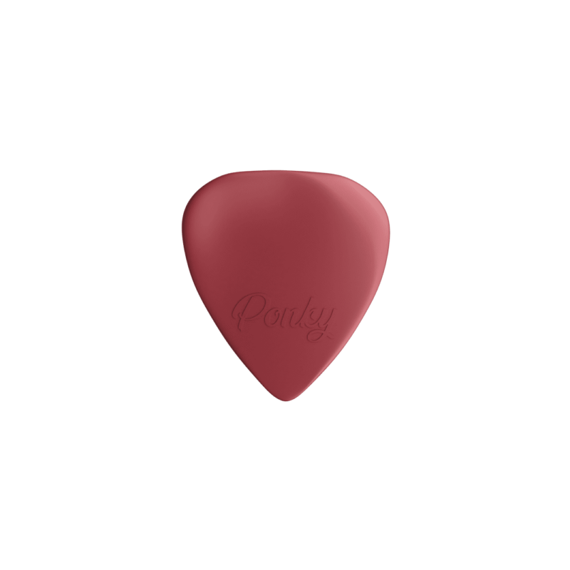 PLICK THE PICK "PONKY" CELLULOIDE ROSSO PERLATO