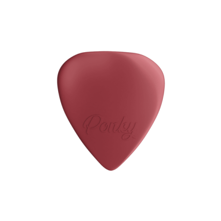 PLICK THE PICK "PONKY" CELLULOIDE ROSSO PERLATO