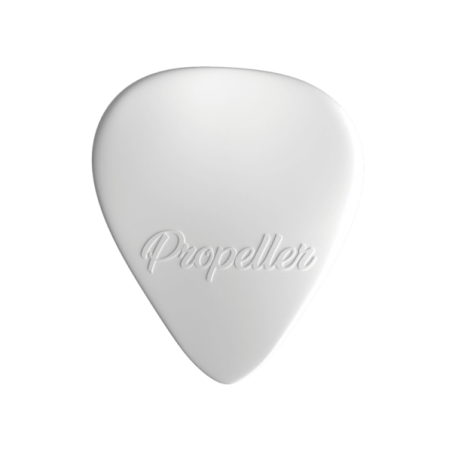 PLICK THE PICK "PROPELLER" NYLON BIANCO PURO