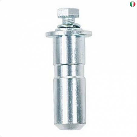 SPINOTTO ADATTATORE IN ACCIAIO d.28x80mm - CON BULLONE M12