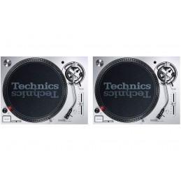 TECHNICS COPPIA SL1200 MK7 GIRADISCHI SILVER - BUNDLE