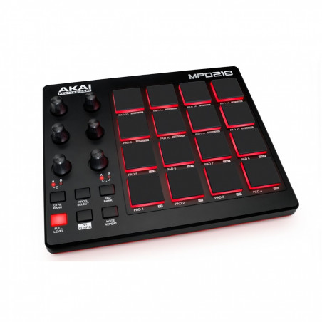 AKAI MPD218 CONTROLLER 16 PAD MIDI OVER USB