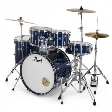 PEARL ROADSHOW 22" PLUS DRUMSET ROYAL BLUE - W/HW & 3 PIATTI SOLAR by SABIAN