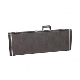 HUIYOU EC-500MF SQUARE WOODEN ELECTRIC GUITAR CASE - BLACK