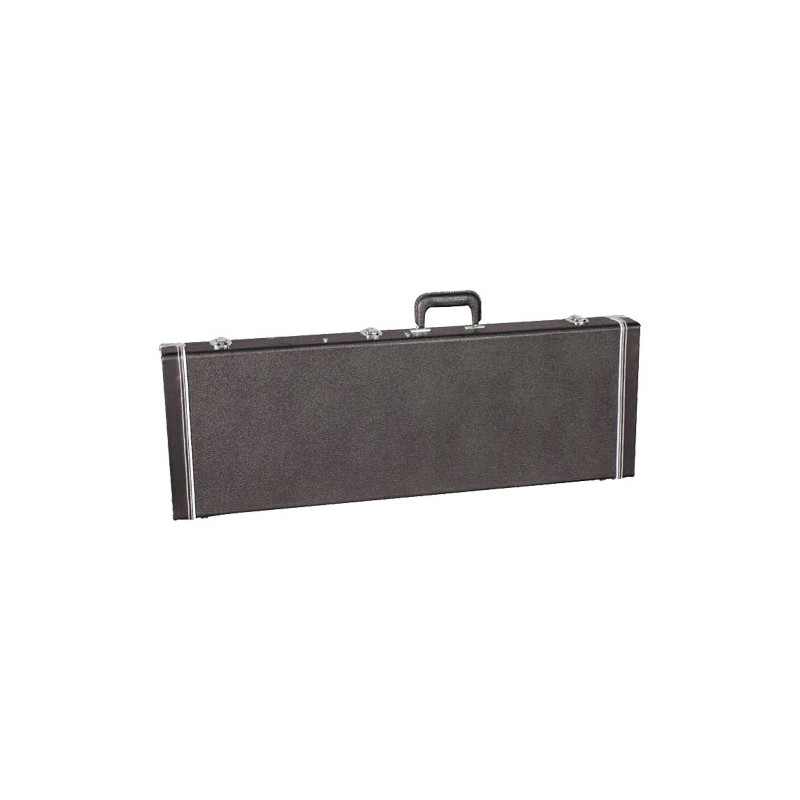 HUIYOU EC-500MF SQUARE WOODEN ELECTRIC GUITAR CASE - BLACK