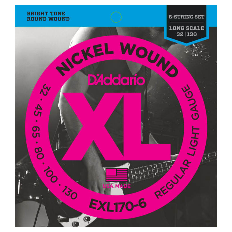 D'ADDARIO EXL 170-6 32/130 NICKEL BASS STRINGS