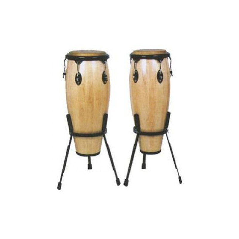 OYSTER JBSH2-1 COPPIA CONGAS 11" - 12" NATURAL CON SUPPORTO