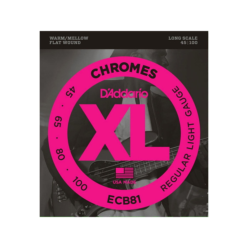 D'ADDARIO ECB81 CHROMES BASS STRINGS 45-100