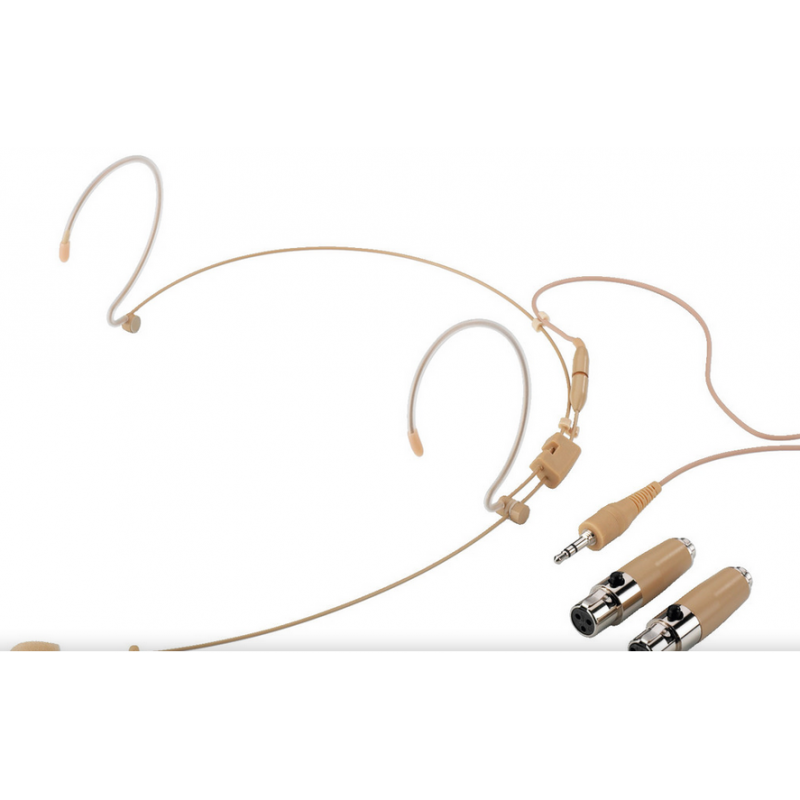 IMG HSE-150A/SK MICROFONO HEADSET OMNIDIREZIONALE BEIGE CON ADATTATORI