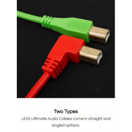 U95005GR - ULTIMATE AUDIO CABLE USB 2.0 A-B GREEN ANGLED 2M